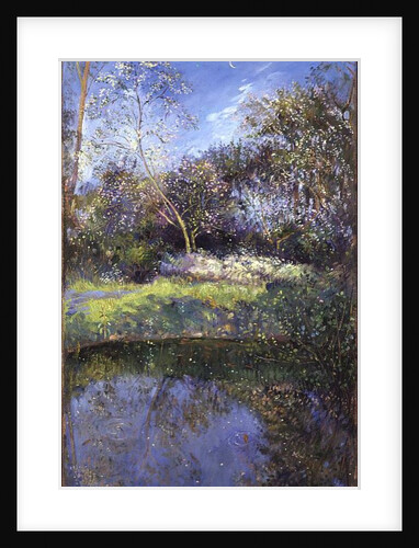 Apple Tree and Crescent Moon by Timothy Easton
