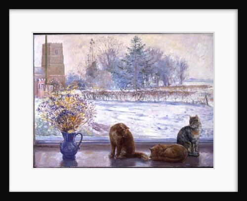 Winter Prospect with Cats by Timothy Easton