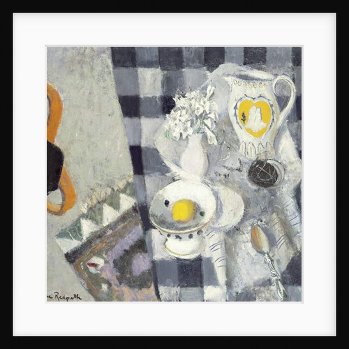 Black and White Checks by Anne Redpath