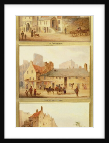 Canongate, Foot of West Port and Calton by Scottish School
