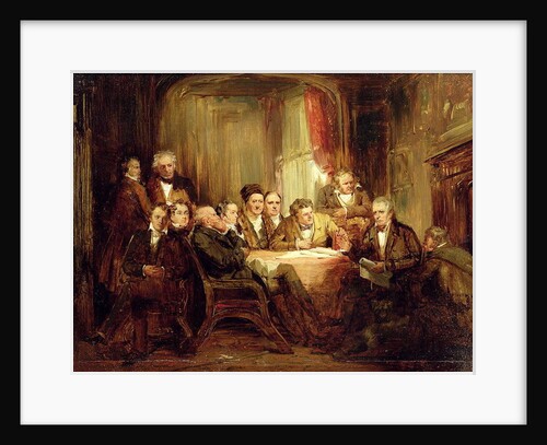 Sir Walter Scott and his Literary Friends at Abbotsford by Thomas Faed