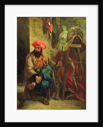 The Turk with a Saddle by Ferdinand Victor Eugene Delacroix