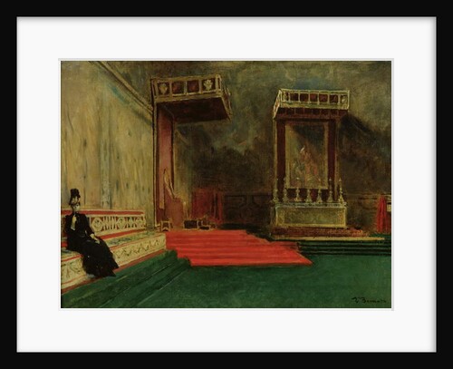 Interior of the Sistine Chapel, Rome by Leon Joseph Florentin Bonnat