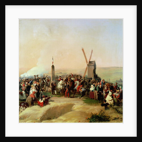 Louis-Philippe Visiting the Battlefield of Valmy on 8th June, 1831 by Jean Baptiste Mauzaisse