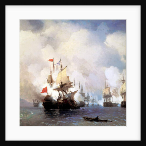 Battle in the Chios Channel, 1848 by Ivan Konstantinovich Aivazovsky