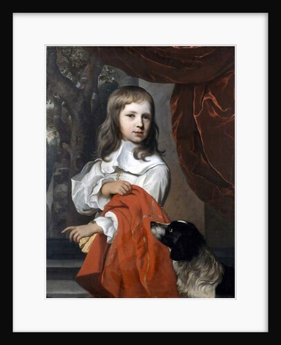 Portrait of a Young Boy with a Dog, 1658 by Jacob or Jacques van Loo