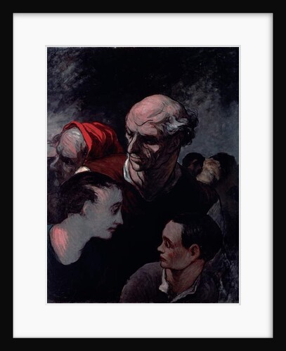 Family in a Barricade during the Paris Commune of 1870 by Honore Daumier