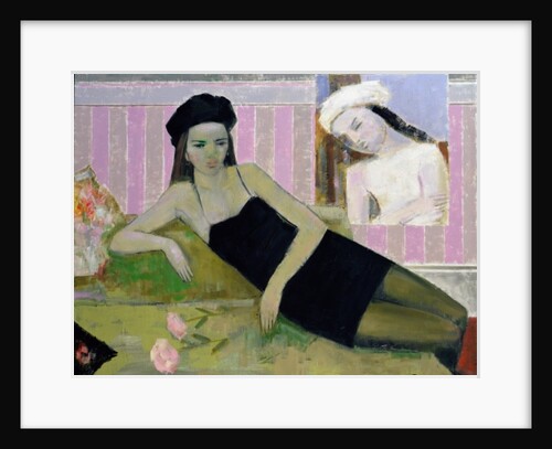 Antoinette and a detail from Balthus, 1994 by Endre Roder