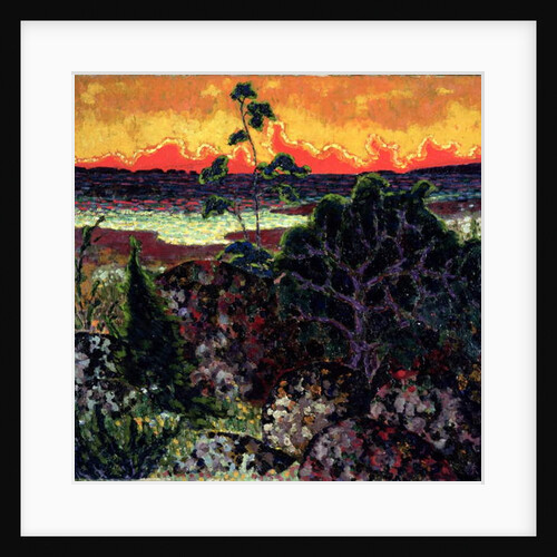 Landscape with a Red Cloud, 1913-14 by Konrad Magi