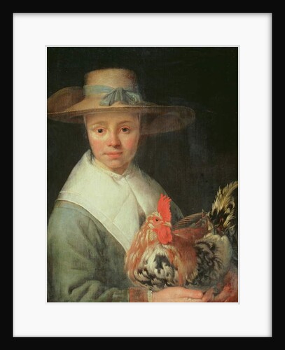 Girl with a Rooster by Jacob Gerritsz Cuyp