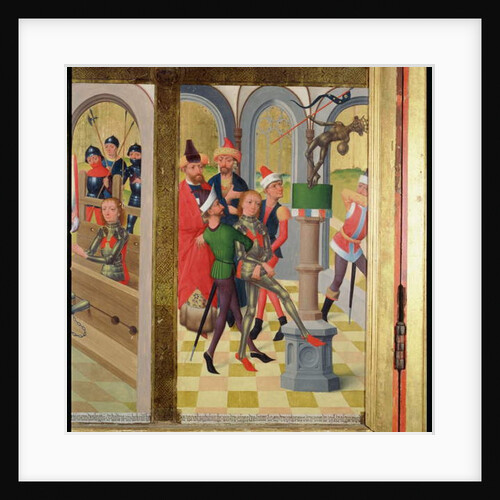 St. Victor of Marseilles knocking down the pagan idol by Hermen Rode