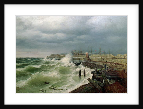 Odessa Pier, 1885 by Rufim Gavrilovitch Sudkovsky