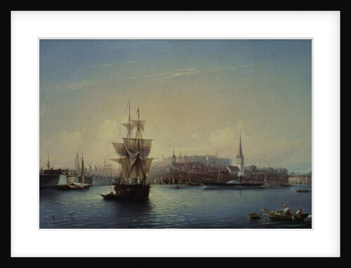 Tallinn Harbour, 1853 by Aleksei Petrovich Bogolyubov