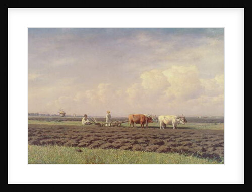 Ploughmen in the Ukraine, 1879 by Mikhail Konstantinovitch Clodt von Jurgensburg