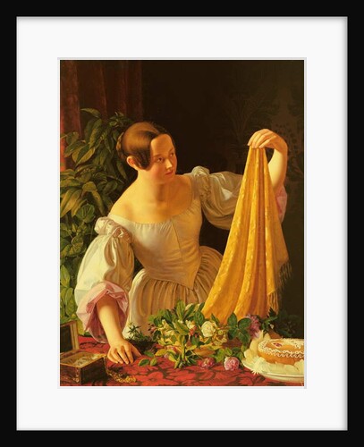 Girl Inspecting her Birthday Presents by Ernst Harmann Schlichting