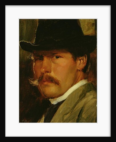 Self Portrait in a Hat, 1900 by Paul Raud