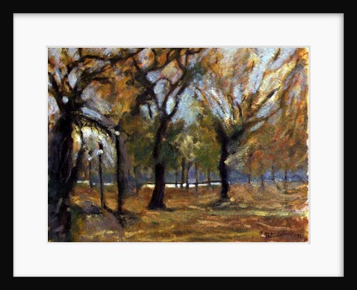 Gas Lights in Hyde Park, 1992 by Patricia Espir