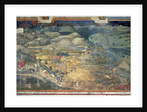 Effects of Good Government in the Countryside, 1388-40 by Ambrogio Lorenzetti