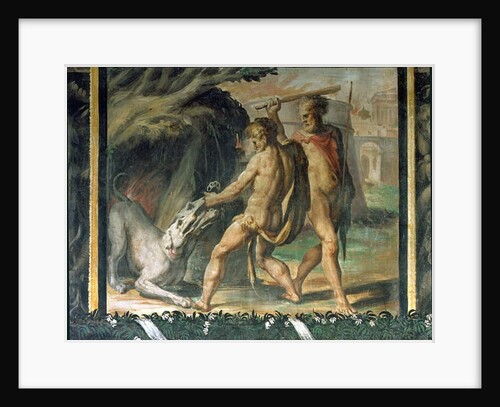 Hercules and Cerberus by Nicolo dell' Abate