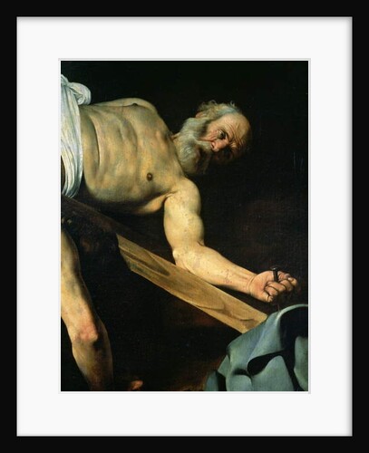 The Crucifixion of St. Peter, detail of St. Peter, 1600-01 by Michelangelo Merisi da Caravaggio