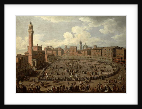 The Palio, Piazza del Campo, Siena by Giuseppe Zocchi