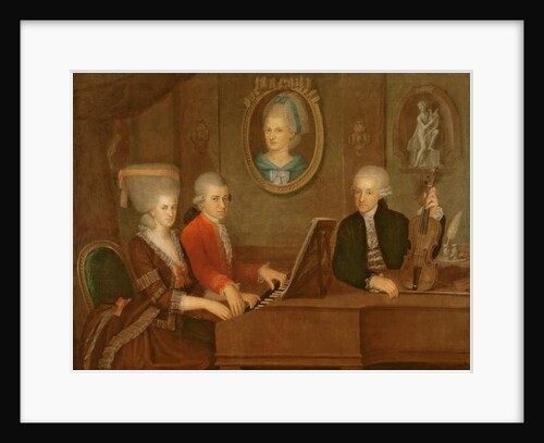 The Mozart family, 1780-81 by Johann Nepomuk della Croce