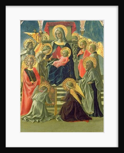 Madonna and Child Enthroned with Angels and Saints by Fra Filippo Lippi