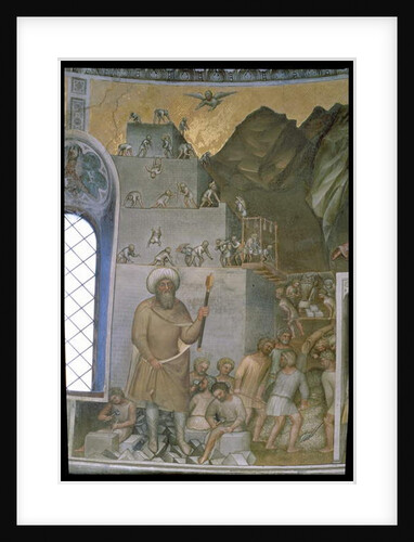 Construction of the Tower of Babel, 1360-70 by Giusto di Giovanni de' Menabuoi