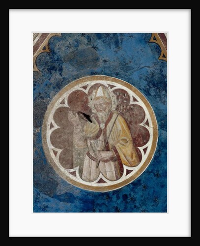 A Bishop saint, detail of the fourth span of the ceiling by Agostino di Marsiglio