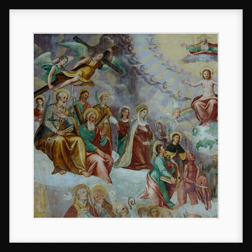 Detail depicting the Last Judgement and Saints, in the apse by Italian School