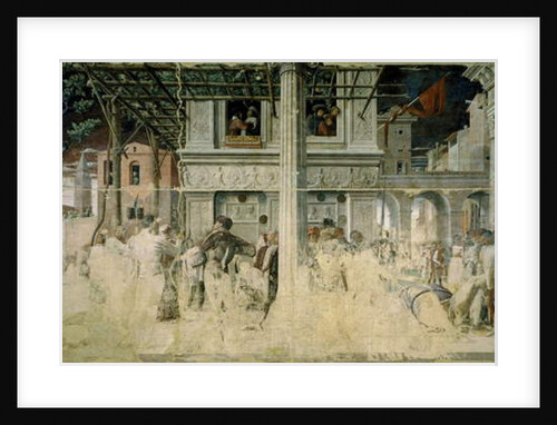 The Martyrdom and Transport of the Decapitated Body of Saint Christopher, c.1448-57 by Andrea Mantegna