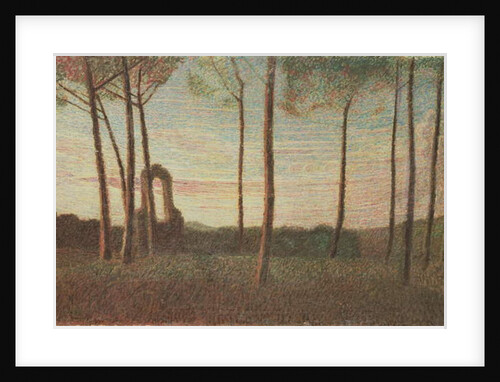 Landscape of the Villa Borghese, 1906 by Giuseppe Pellizza da Volpedo