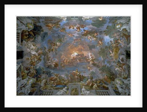 Camillus breaking the treaty with Brenno and the Allegories of Glory by Mariano Rossi