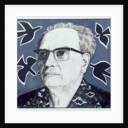 Portrait of Olivier Messiaen by Barry Fantoni
