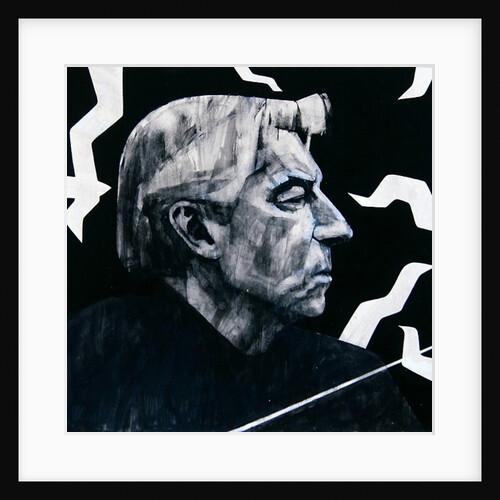 Portrait of Herbert von Karajan by Barry Fantoni