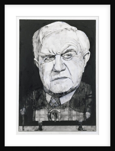 Portrait of Andrew Cruickshank by Barry Fantoni