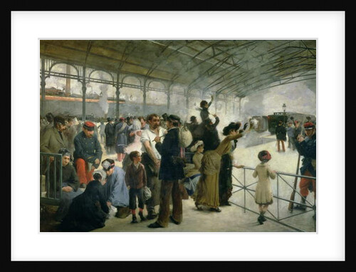 The Departure, Gare D'Austerlitz, Paris, 1883 by Paul Louis Delance