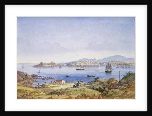 Corfu from the Island of Vido, c.1845 by Joseph Schranz