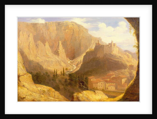 Hill Town in Italy, 1831 by James Giles