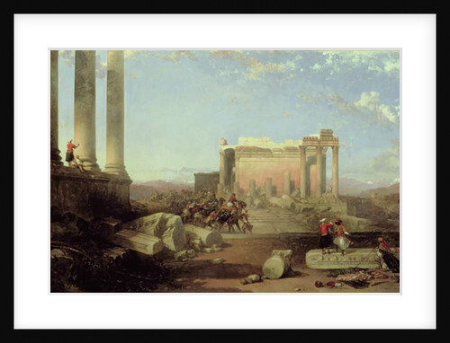 The Ruins of the Temple of the Sun at Baalbec, 1861 by David Roberts