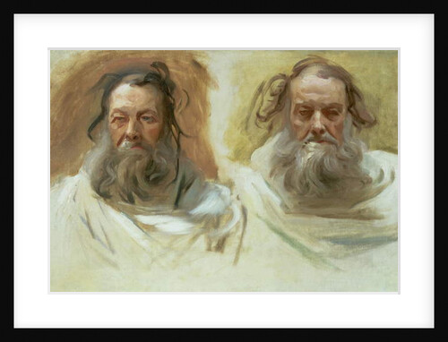 Study of Two Heads: The Prophets, c.1892 by John Singer Sargent