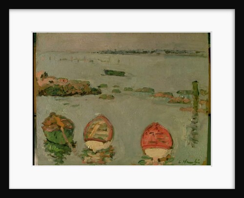 Boats, Lower Largo, Fife by George Leslie Hunter