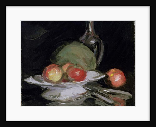 Still Life Bowl of Fruit, Melon and Carafe by George Leslie Hunter
