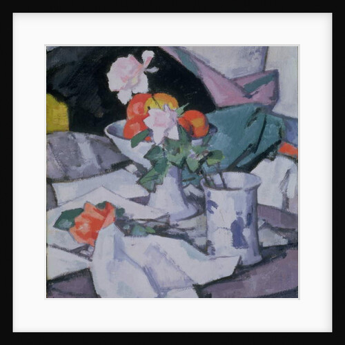 Still Life, Roses and Chinese Jar by Samuel John Peploe