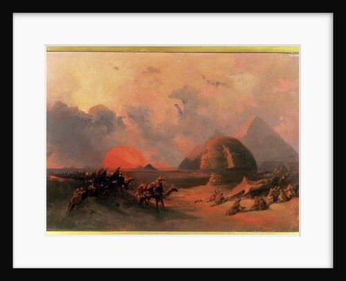 Recollection of the Desert on the Approach of the Simoon by David Roberts