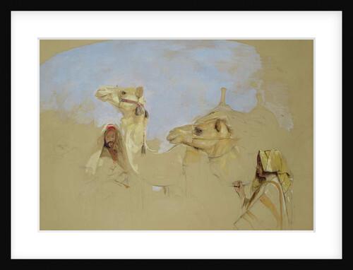 Study of Camels with Bedouin Drivers in the Desert of Mount Sinai by John Frederick Lewis
