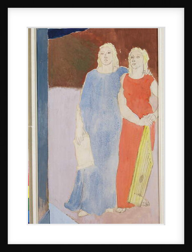 Two Muses at the Tomb of a Poet, 1937 by Glyn Warren Philpot
