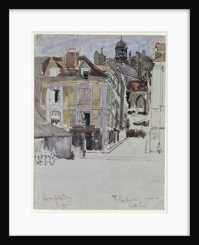 La Rue Notre Dame, Dieppe, with Quai Duquesne in the Foreground, c.1899 by Walter Richard Sickert