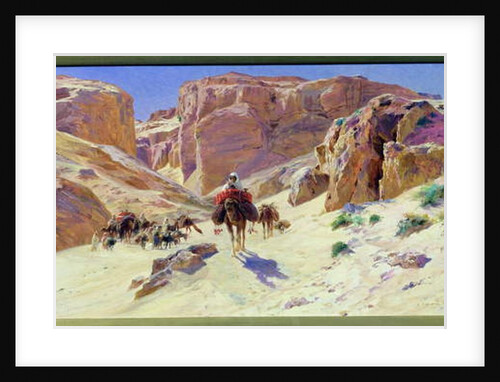 Caravan in the Desert by Eugene Alexis Girardet