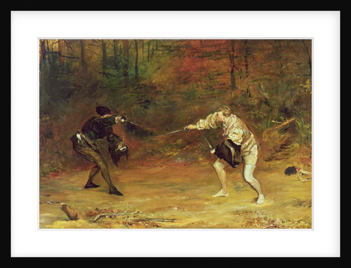 To the Death: A Sword and Dagger Fight with one Hand Beats Cold Death Aside, and with the other Sends it Back by John Pettie